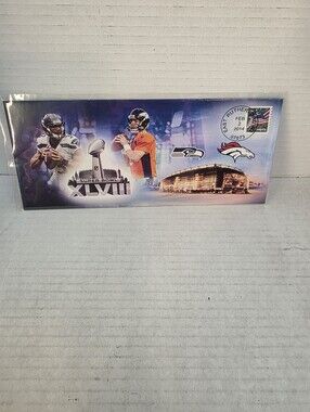 2014 Super Bowl XLVIII Seahawks VS Broncos USPS Commemorative Envelope